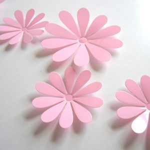 3D Flower Set Pink