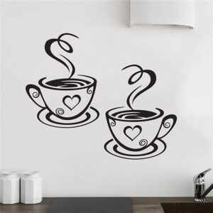 Coffee Cups Wall Sticker